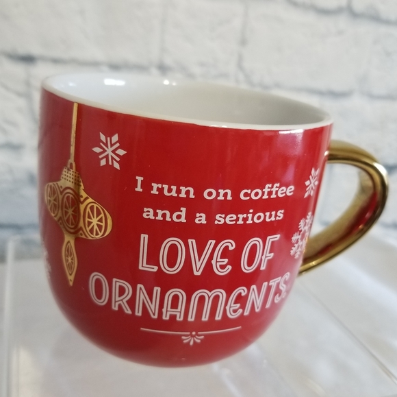 Hallmark Keepsake Love of Coffee and Ornaments Snowflakes Red Mug Holiday New - Picture 9 of 12